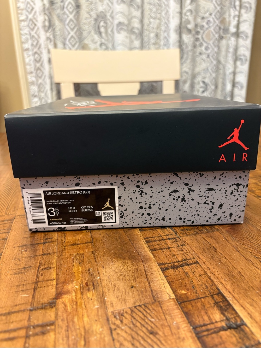 Air Jordan 4 Retro GS "Military Black" - Size 3.5Y / 5 to 5.5 Women’s - Picture 11 of 14